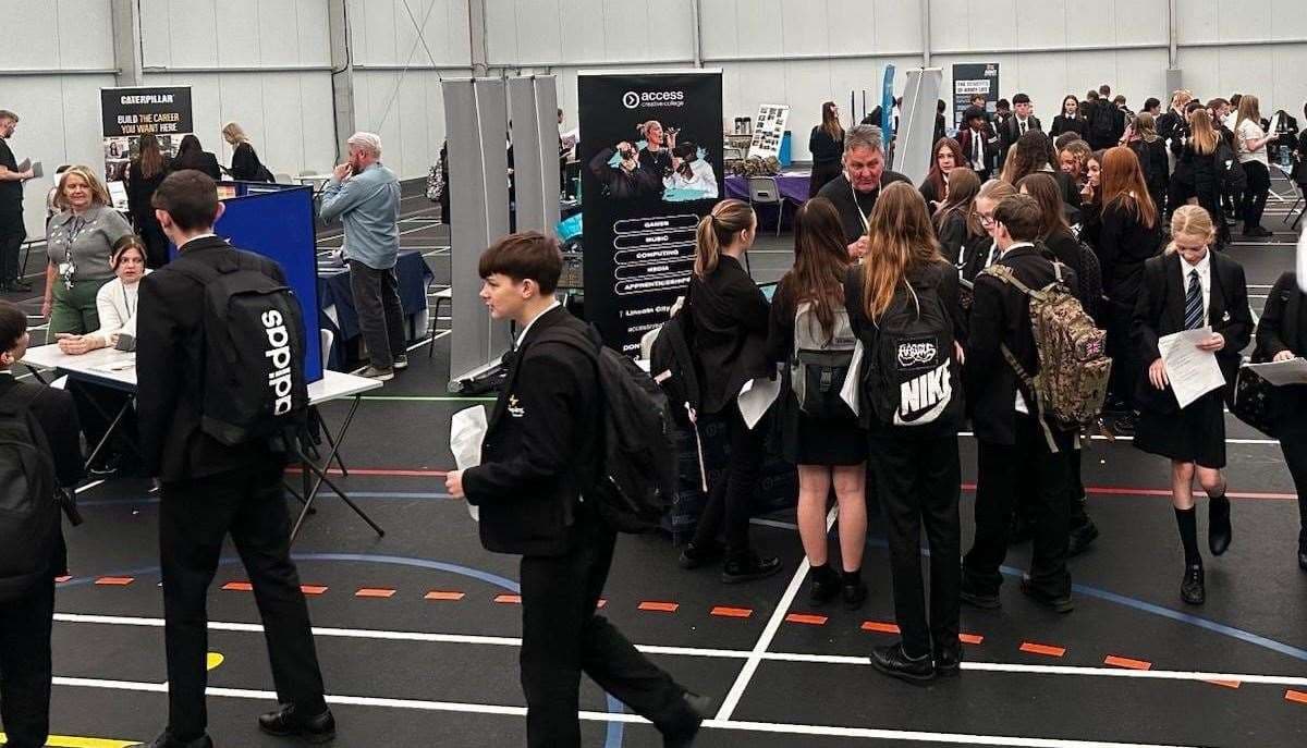 The Deepings School careers fair. Photo: Submitted