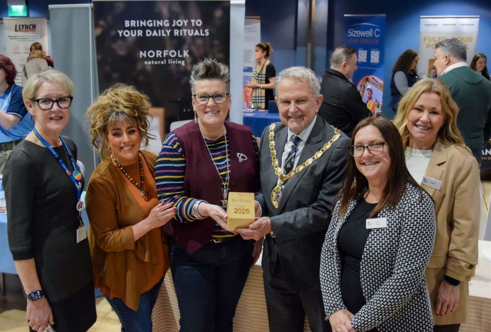 West Norfolk mayor Cllr Andy Bullen with some of the representatives. Picture: West Norfolk Council