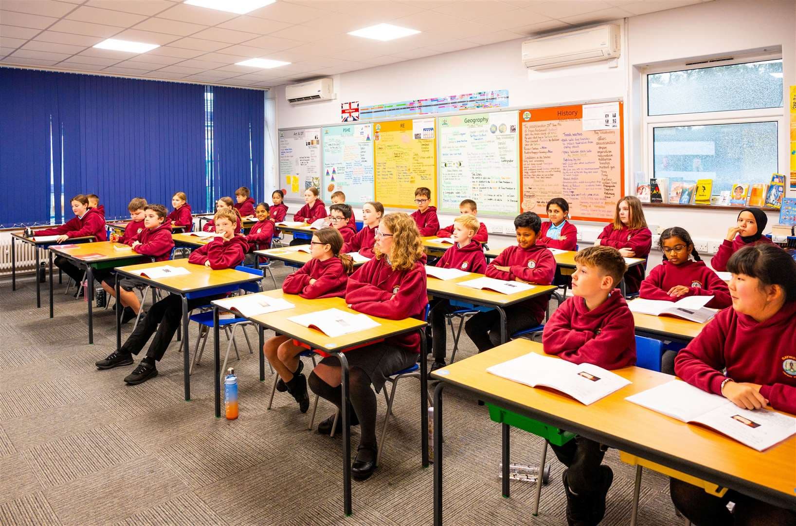 The children were given an insight into his career. Picture: Ian Burt