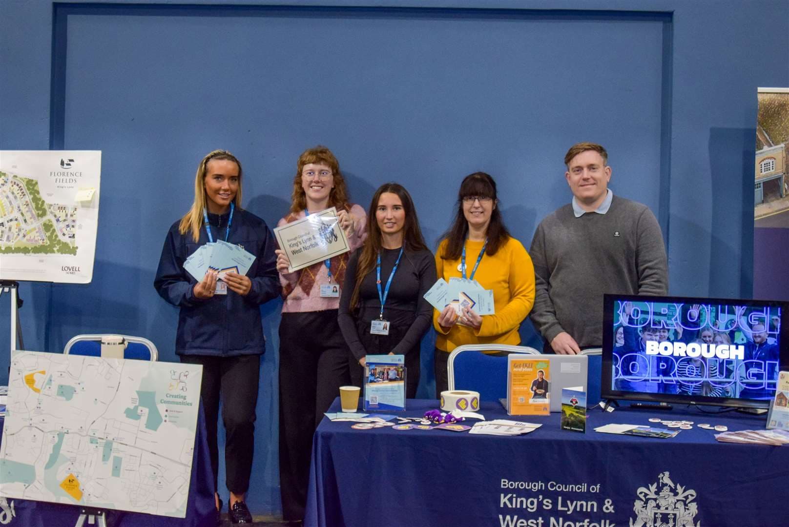 Council representatives and apprentices were on-hand to give advice. Picture: West Norfolk Council