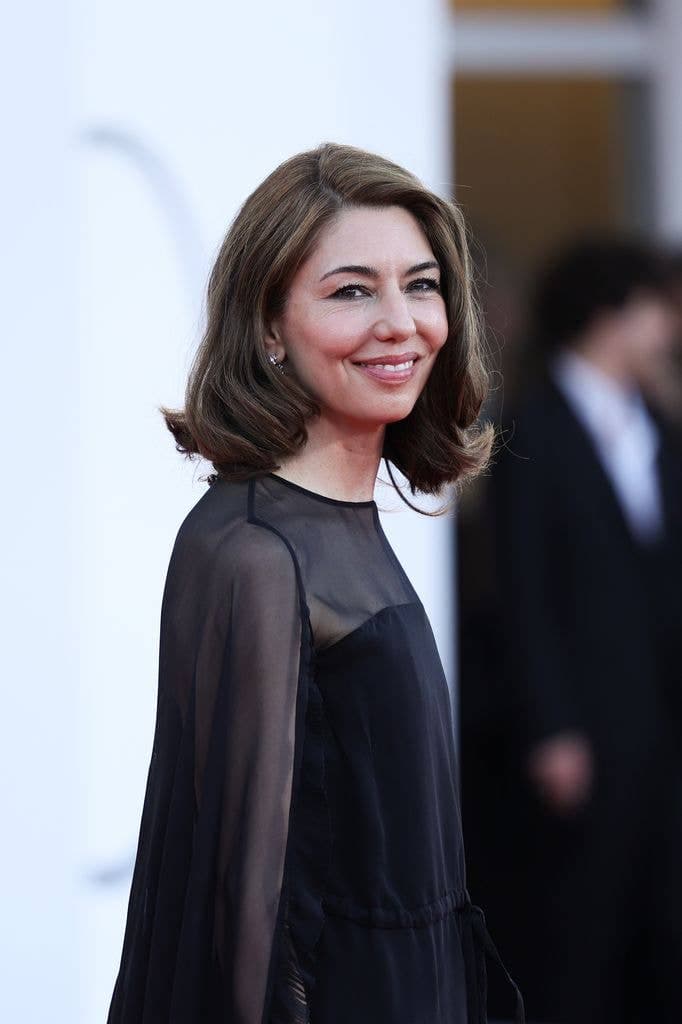 Sofia Coppola smiles on the red carpet