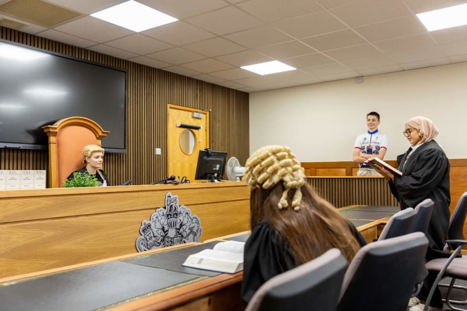 Transforming Law Education: A Mock Courtroom Built from Recycled Materials