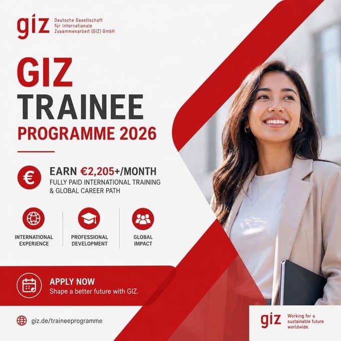Kickstart Your Global Career: GIZ's 2026 Trainee Programmes for Aspiring Development Professionals
