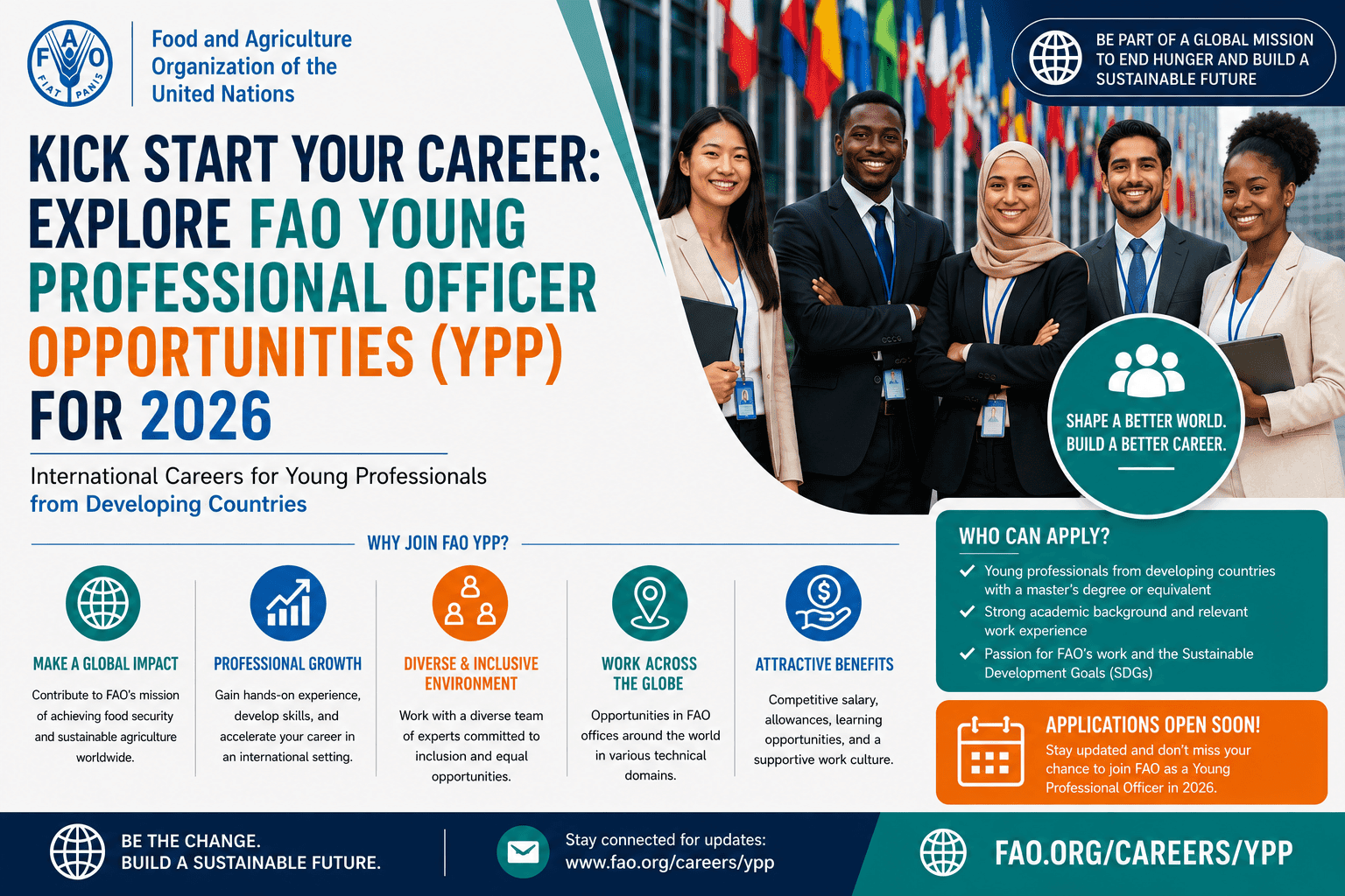 Unlock Your Global Career: FAO Young Professionals Programme 2026 – 9 Exciting Opportunities for Developing Country Graduates