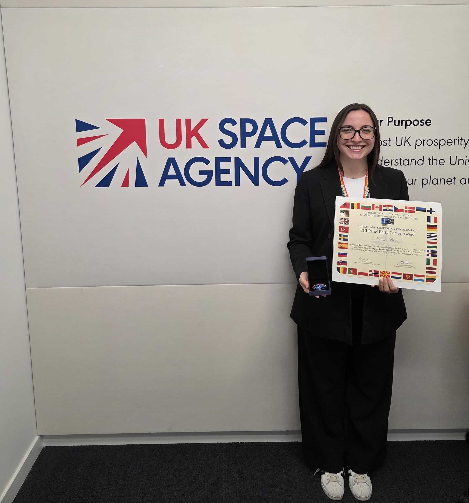 UK Space Agency Star Wins NATO Early Career Award for Dual-Use Space Tech