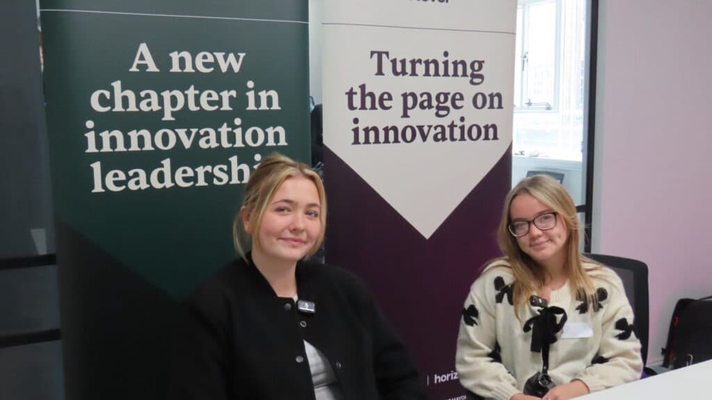 High school students engaging in workshops at Eastbank