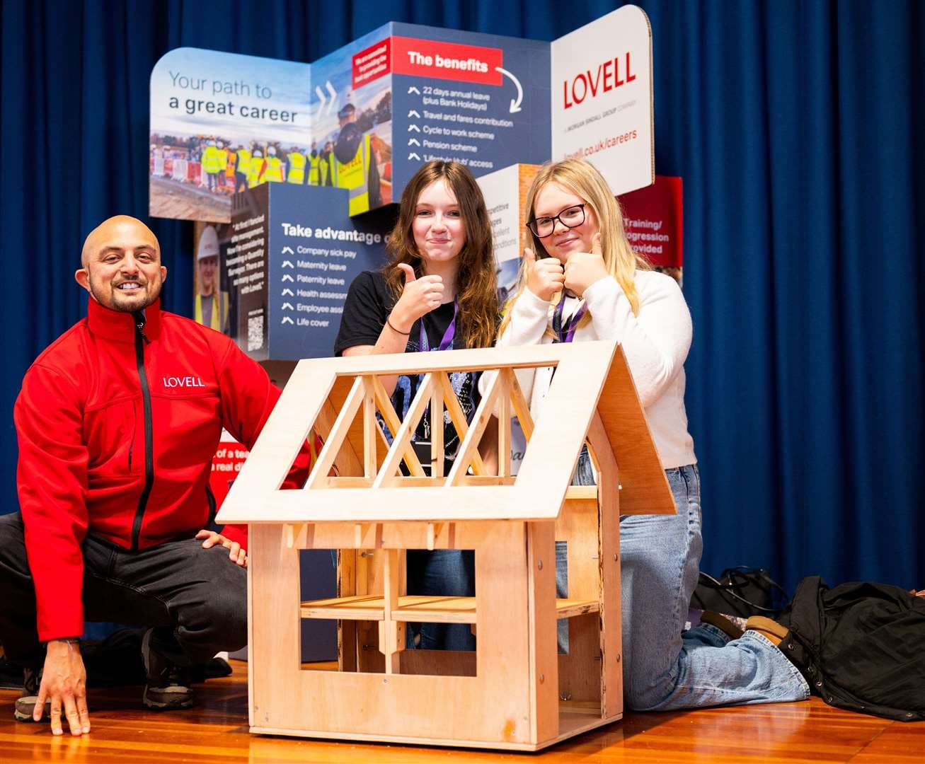 Exploring career choices with developers Lovell. Picture: Ian Burt