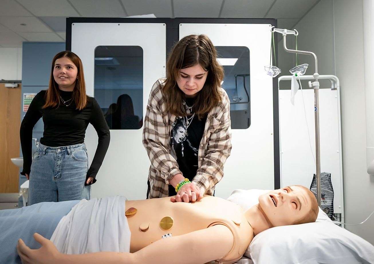 Students get hands-on experience at a college taster day