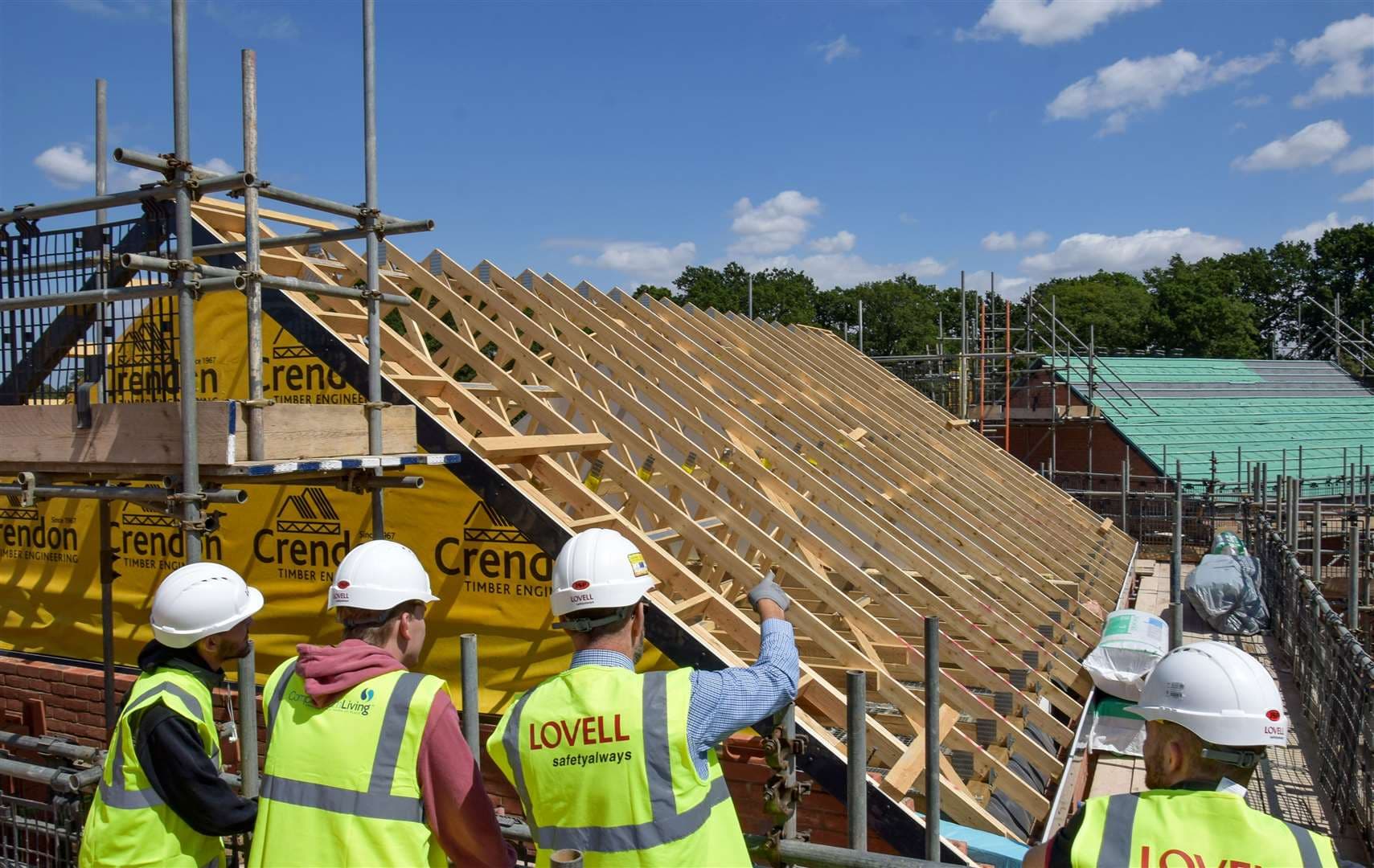 Participants see the construction industry in action.