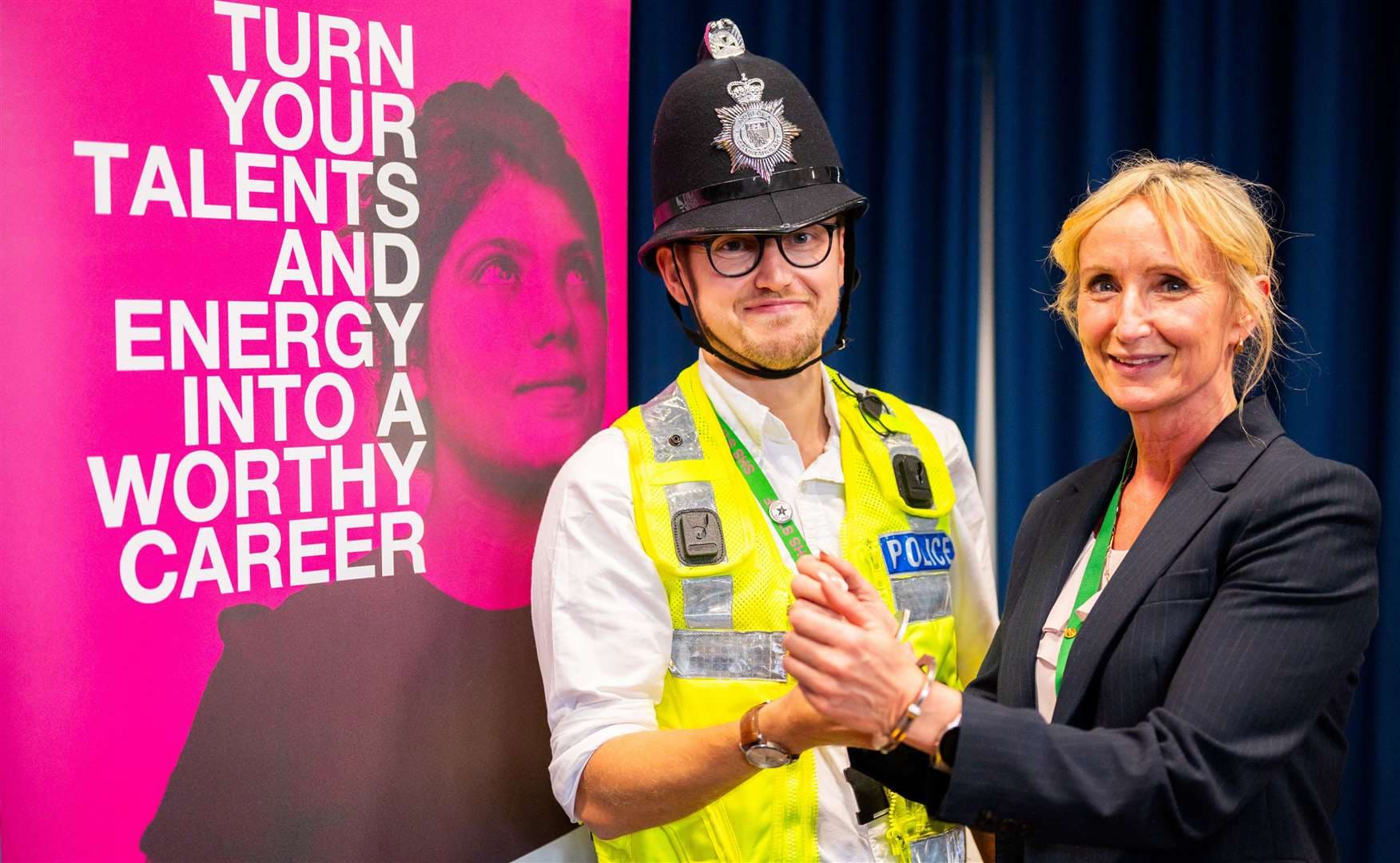 Uniformed careers were among those explored at the event. Picture: Ian Burt